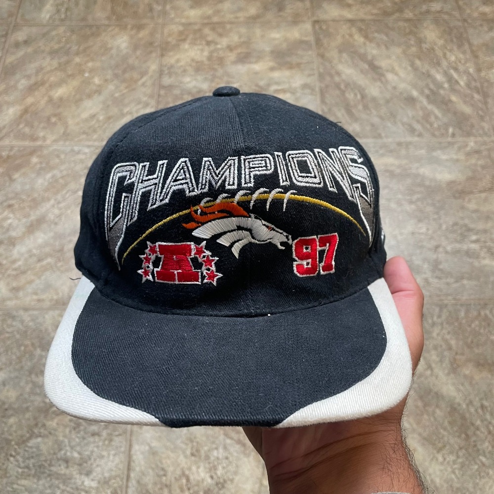 Vintage Denver Broncos Super Bowl 97 Champions Hat Sports Specialties Snapback